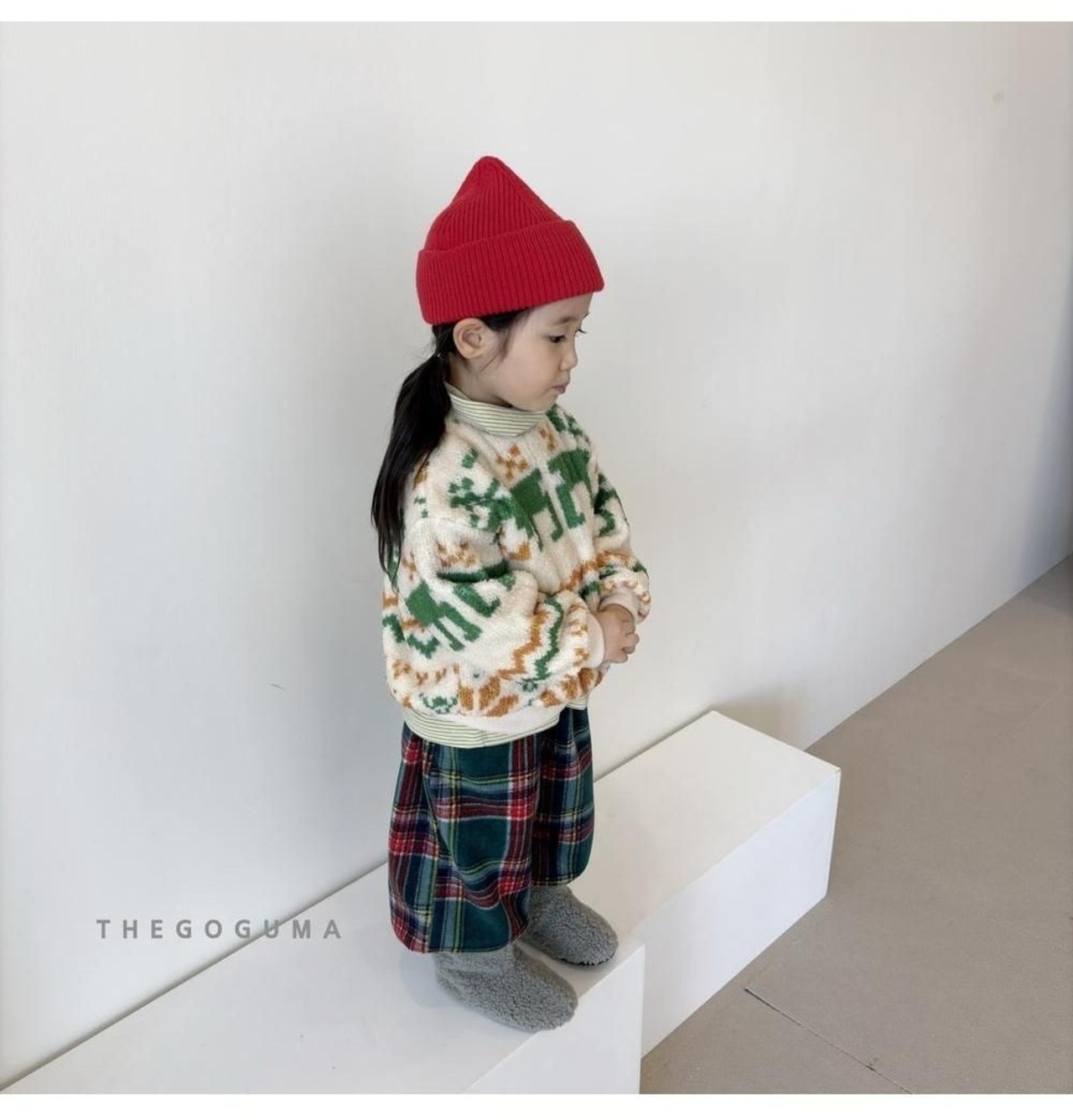 ザゴグマ / THE GOGUMA / チェックバルーンジョガーパンツ / 韓国子供服 / ジュニア / 26winter〖取寄〗*JS~JL*