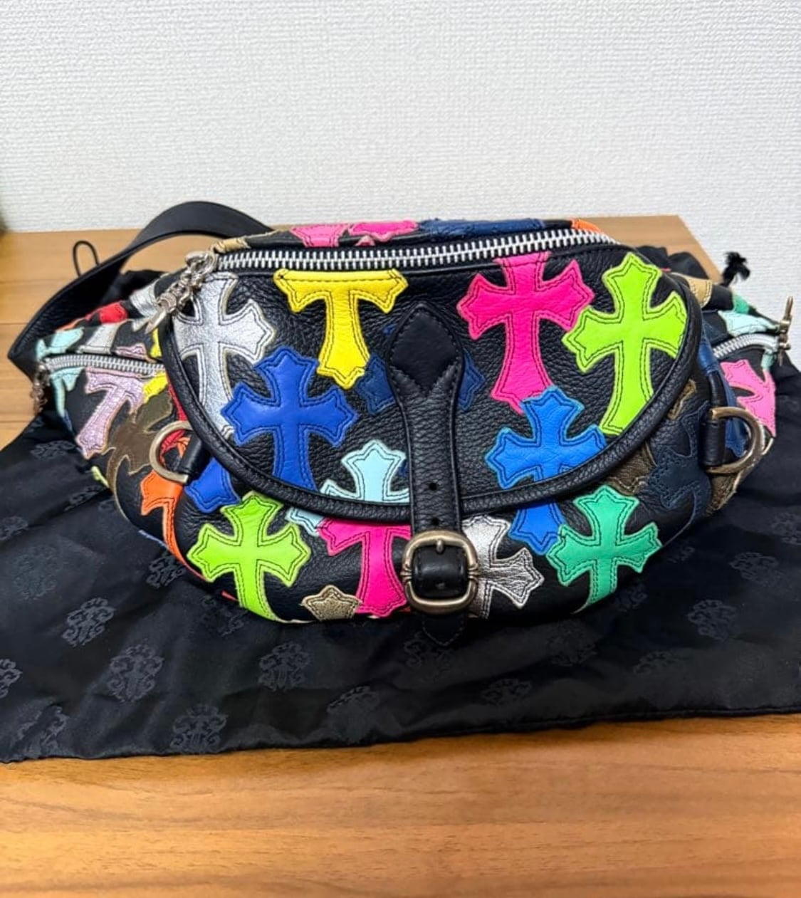 CHROME HEARTS クロムハーツ #1 マルチクロスパッチ レザーボディー