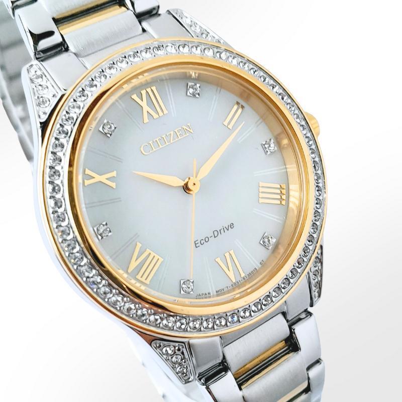 レディース 腕時計 シチズン 定価3.5万 スワロフスキー