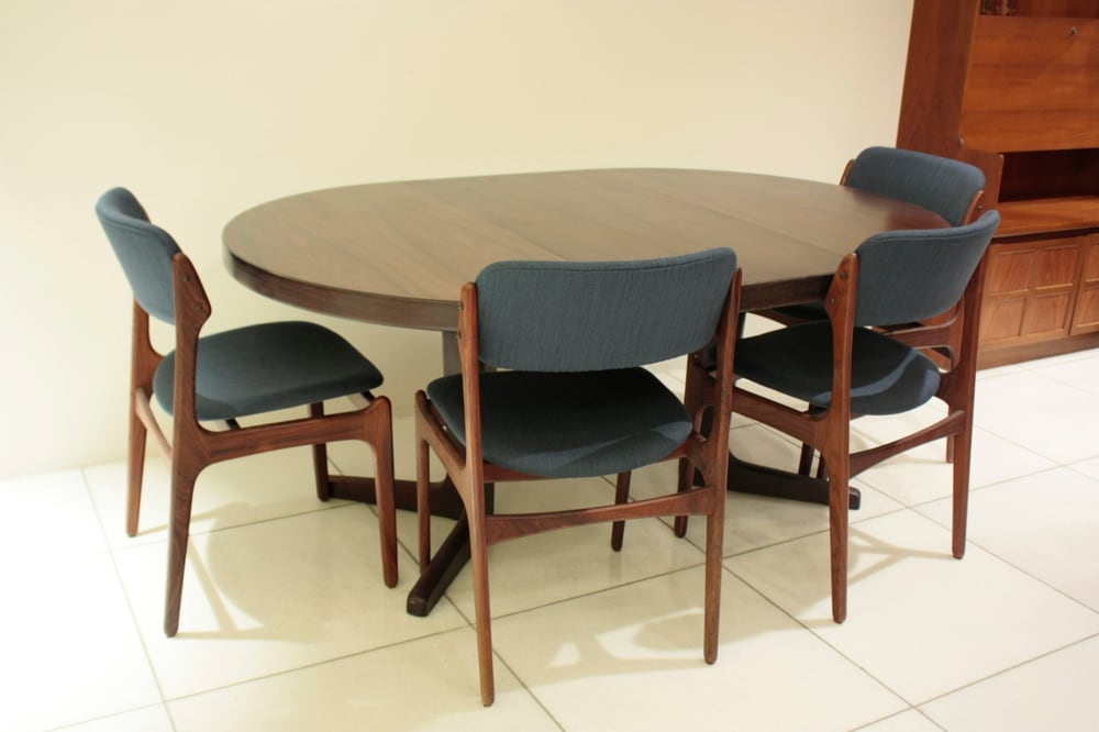 北欧　ビンテージ　デンマーク製　ローズウッド　エクステンションテーブル ローズウッド エクステンションテーブル | 北欧.Style＋1 ANTIKAとモダン.