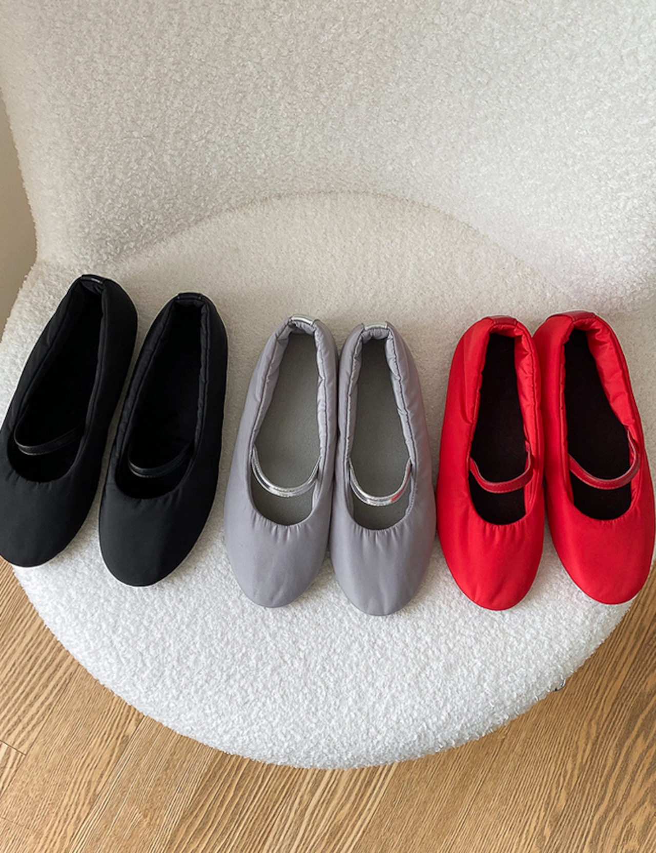 【新作5%OFF・3日間】Padding mary-jane Shoes_3colors