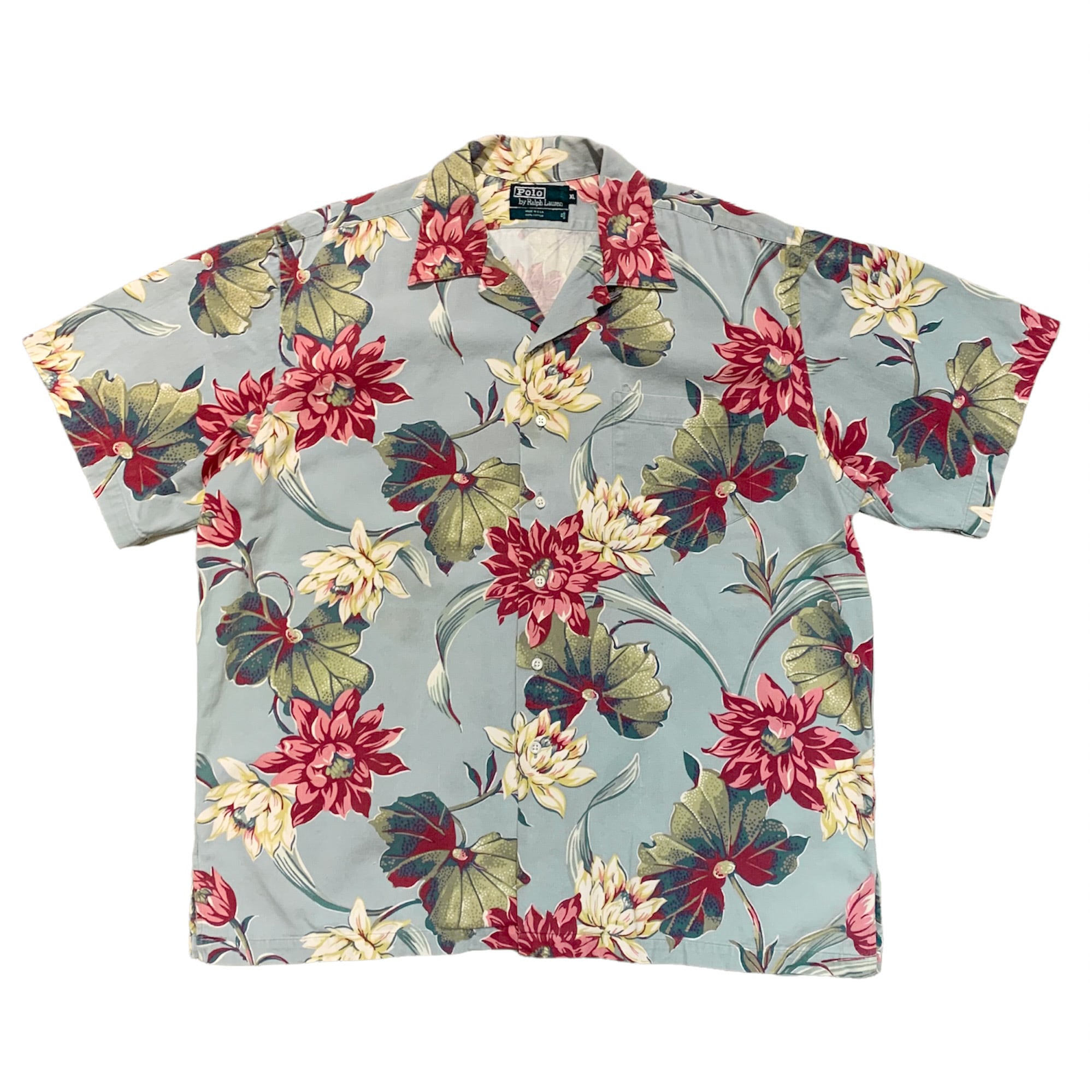 90's USA製 Polo Ralph Lauren S/S Hawaiian Shirt aloha / ポロ