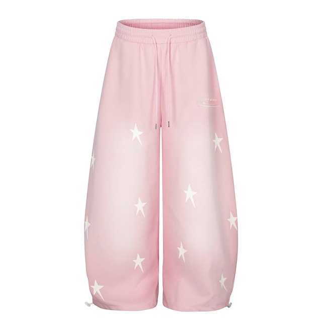 スターグラフィックグラデーションワイドラインスウェットパンツ 2col R02528