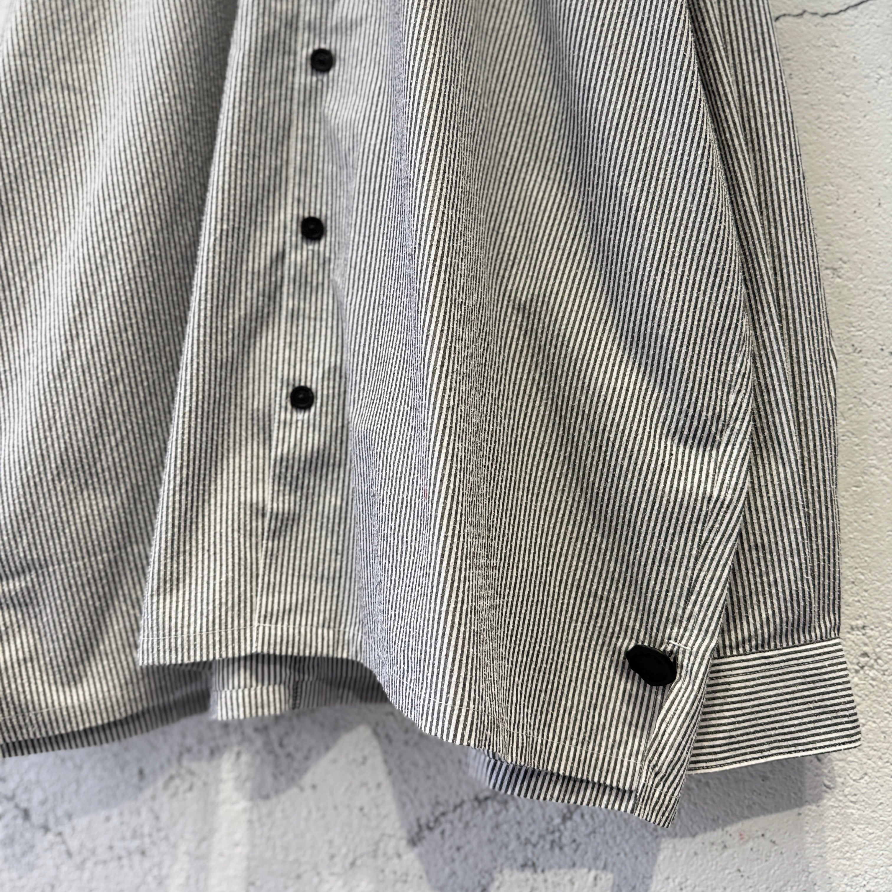 SHINYAKOZUKA / ROOMY SHIRT(ISSUE #8) / BLACK STRIPE | ふぁいん