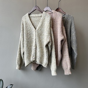 fashionable button v neck knit cardigan N30325