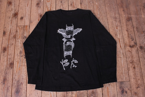 OWL LONG SLEEVE BLACK/WHITE