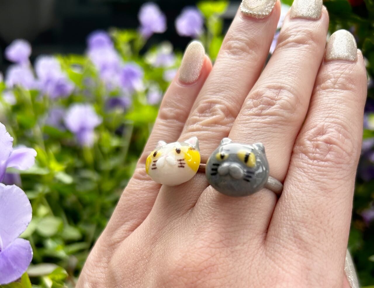 再販)ぷっくり♡ねこ指輪全2種 | TKworld~ねこのハンドメイドグッズ専門店~