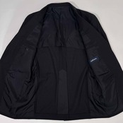 NEWYORKER ニューヨーカー 段返3B セットアップ スーツ テーラードジャケット スラックスパンツ A6 /濃紺 ネイビー/ストレッチ