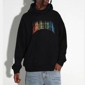 【DRIP3458】DCTY Rainbow Color Music Note Logo Print Hoodie
