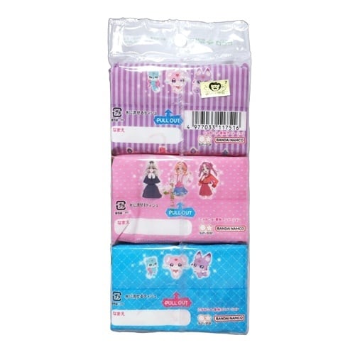 名探偵プリキュア！ 水に流せるポケットティッシュ 2個セット 6個