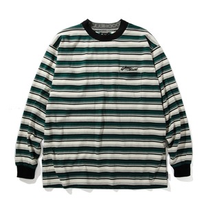 GOODHELLER " GREEN BORDER L/S TSHIRT "