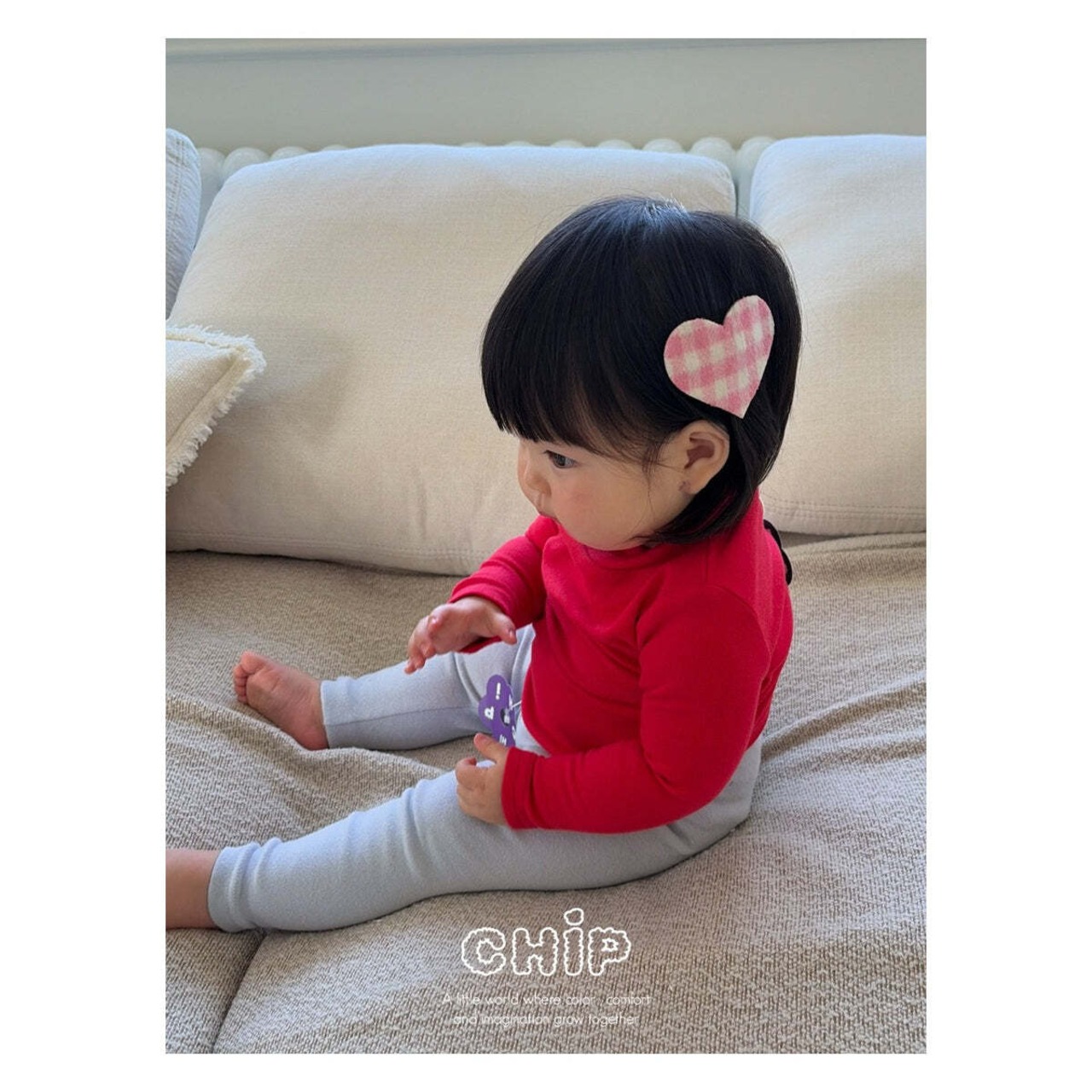 【取寄】CHIP ハートパチンどめ FREE｜冬服｜韓国子供服