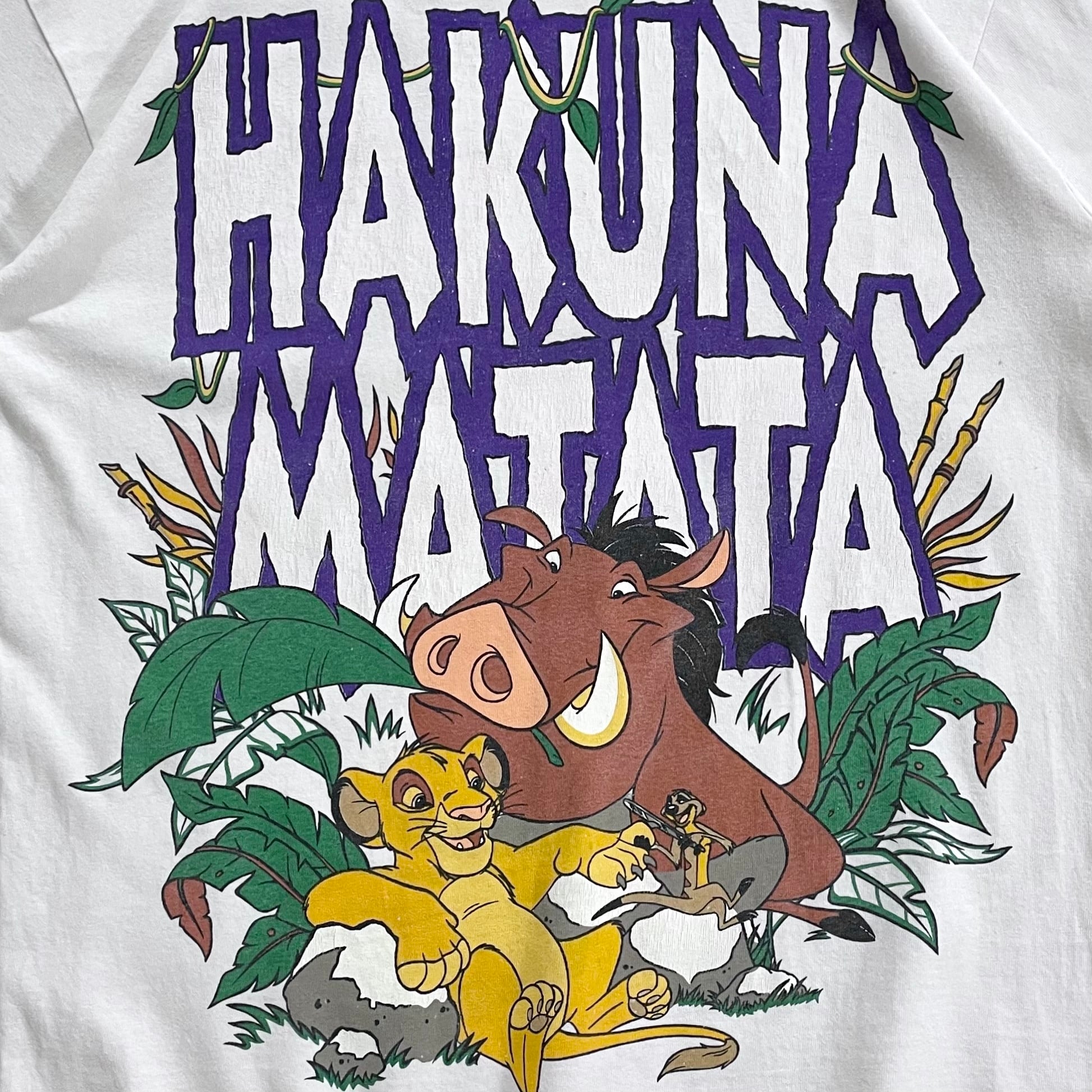 USA製　disney ライオンキング　HAKUNA MATATA tシャツやまびこ市場tシャツ倉庫