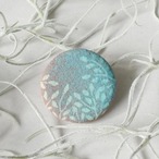陶器ブローチ 葉影no.2  満月