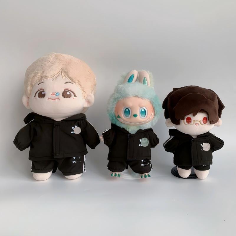 Labubu 1-3世代/10cm/20cm対応 スポーツ パーカー+パンツ ぬいぐるみ用