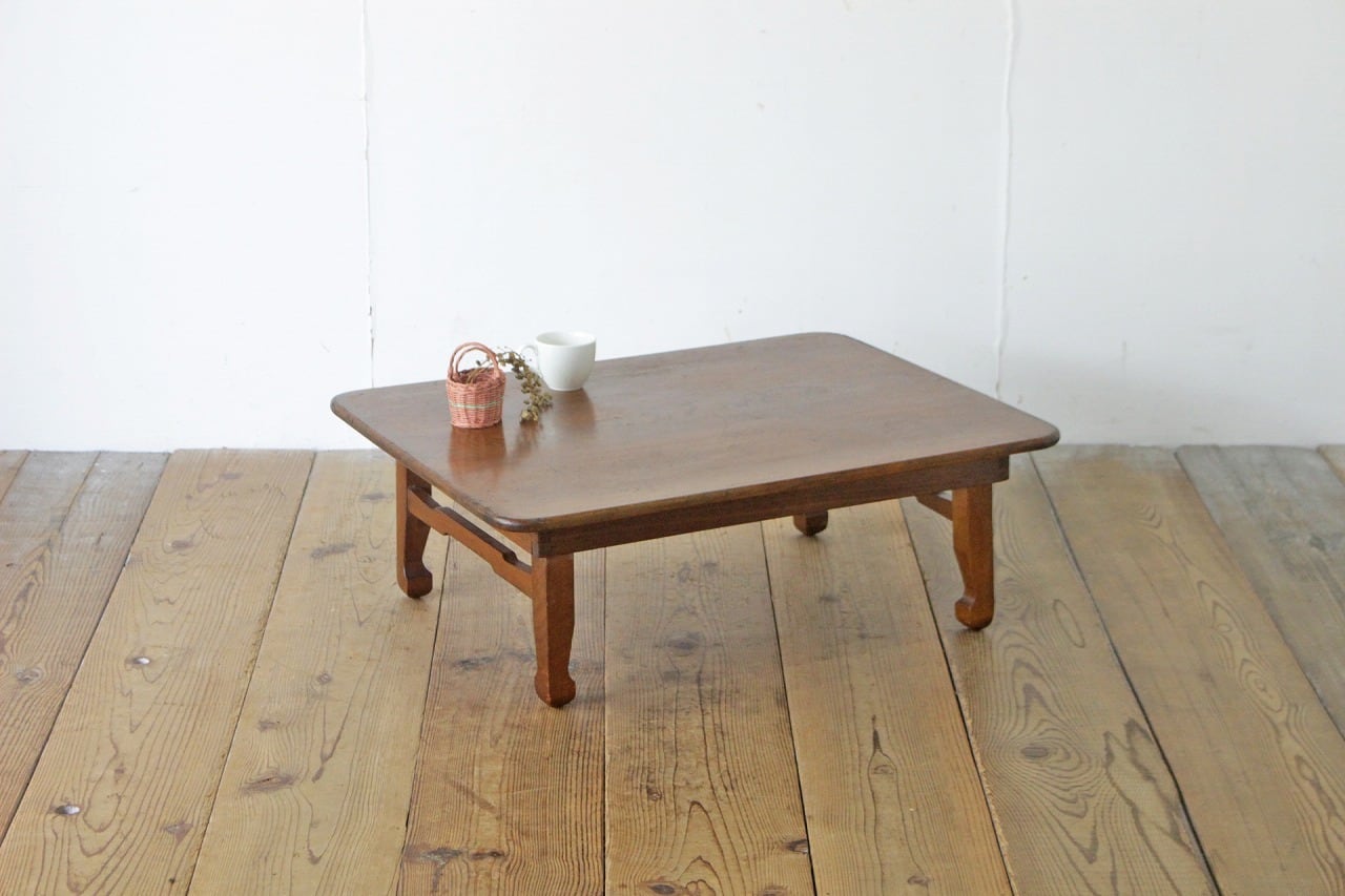 昭和レトロ 木製 大型座卓 センターテーブル ちゃぶ台 サイドテーブル