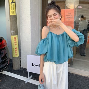 夏の人気ワンショルダーシャツ A1007