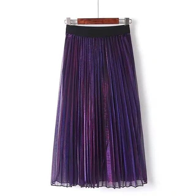 Aurora Pleated Long Skirt / オーロラ プリーツ ロング スカート