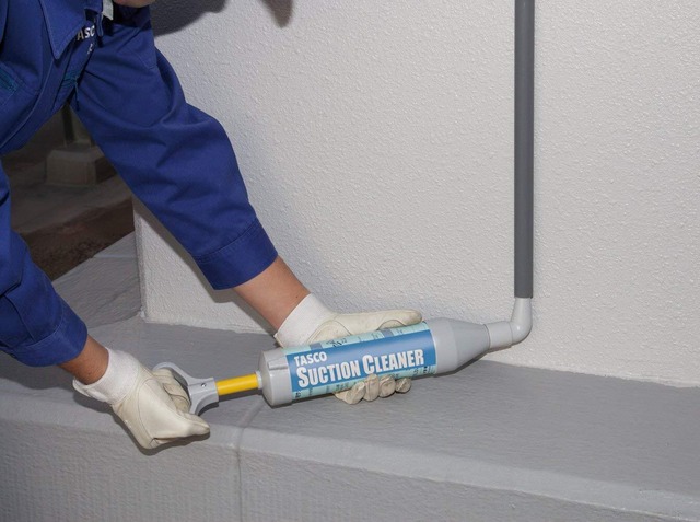 【新着商品】イチネンTASCO ドレンホースクリーナー 【エアコンの水漏れに】サクションポンプ ドレンつまり取りポンプ エルボノズル付き TA918SX