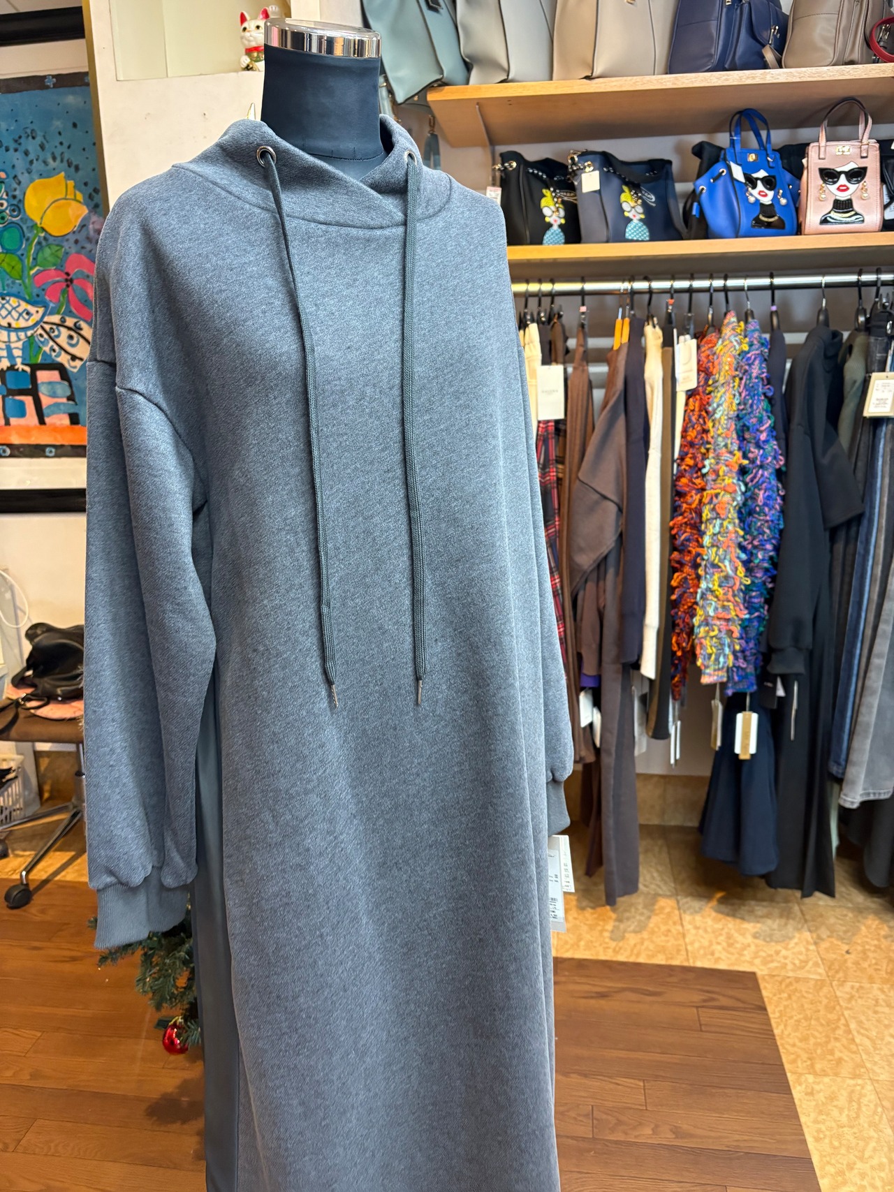 felini ハイネック裏起毛ワンピース　56125