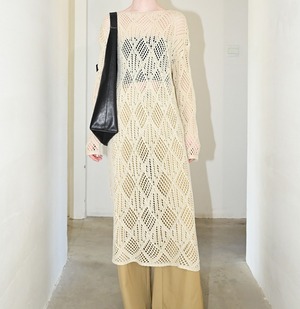 メッシュレイヤードワンピース K0174