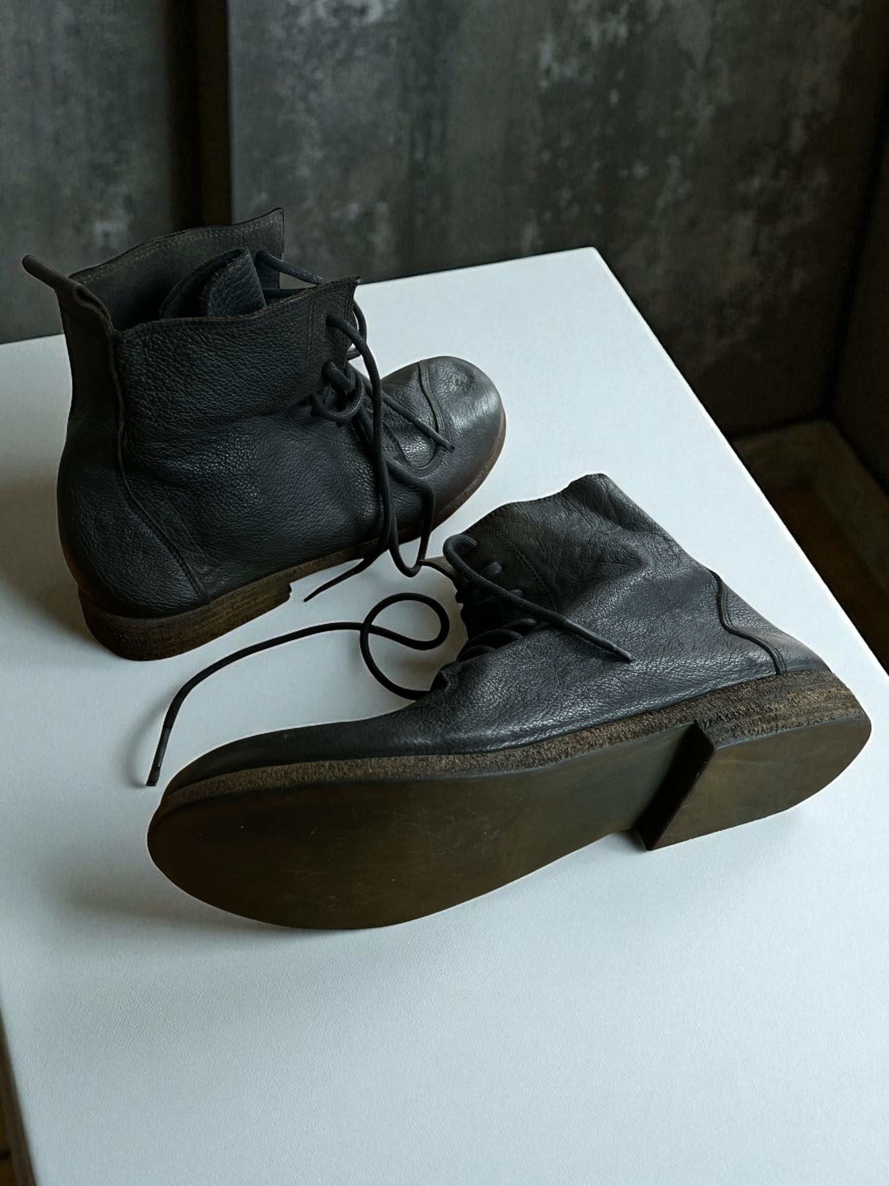 Nutsa Modebadze - Artisanal Split-Toe Derby Boots