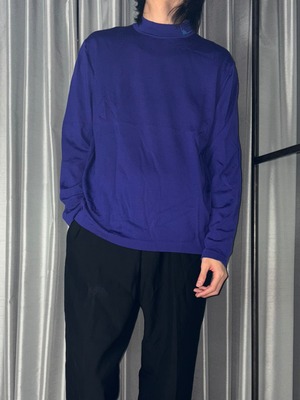 vintage VERSACE CLASSIC V2 mock neck purple wool knit sweater
