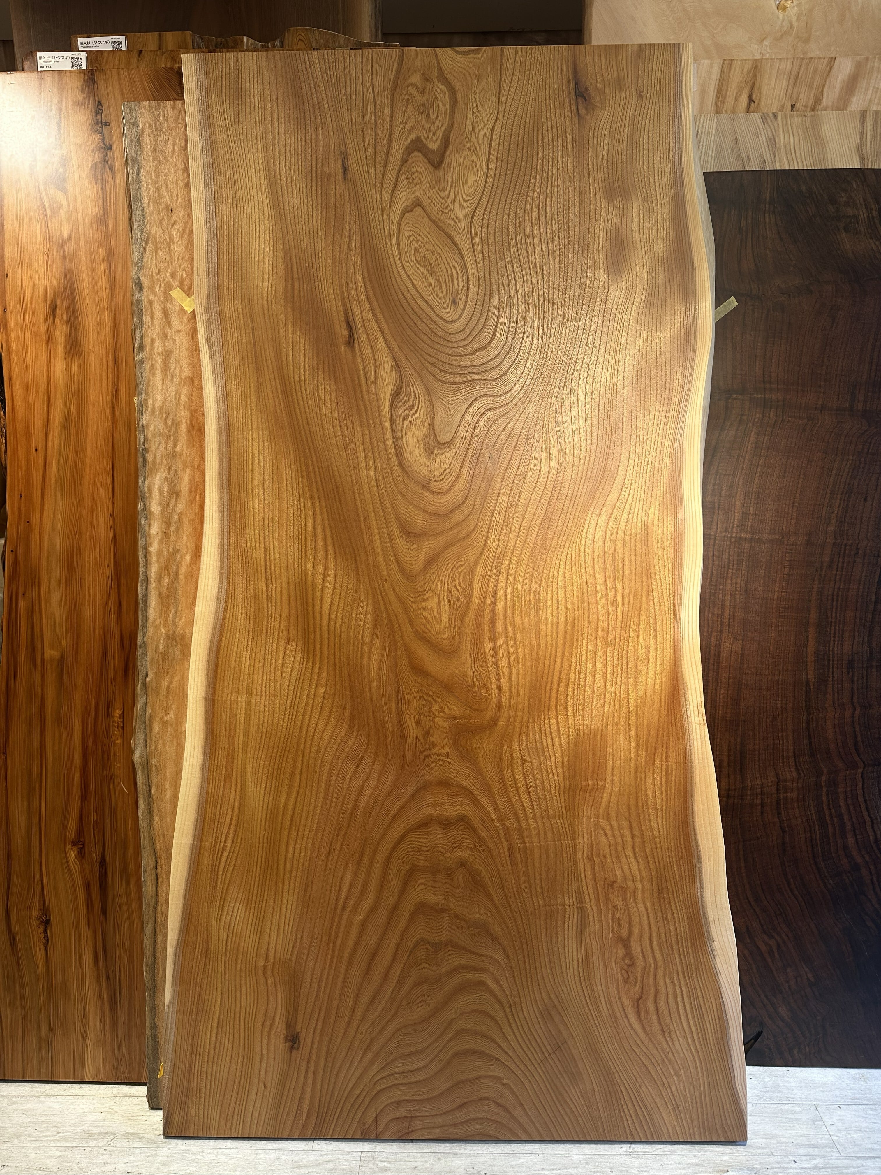 欅(ケヤキ)_1850×830−850−1020×60_浅草本店_テーブル天板/一枚板 252629