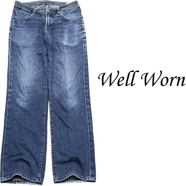 1点物◇WELL WORNデニムパンツ32ストレートジーンズ古着メンズML