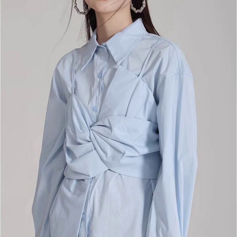 クロスビスチェ ロングシャツ A0081