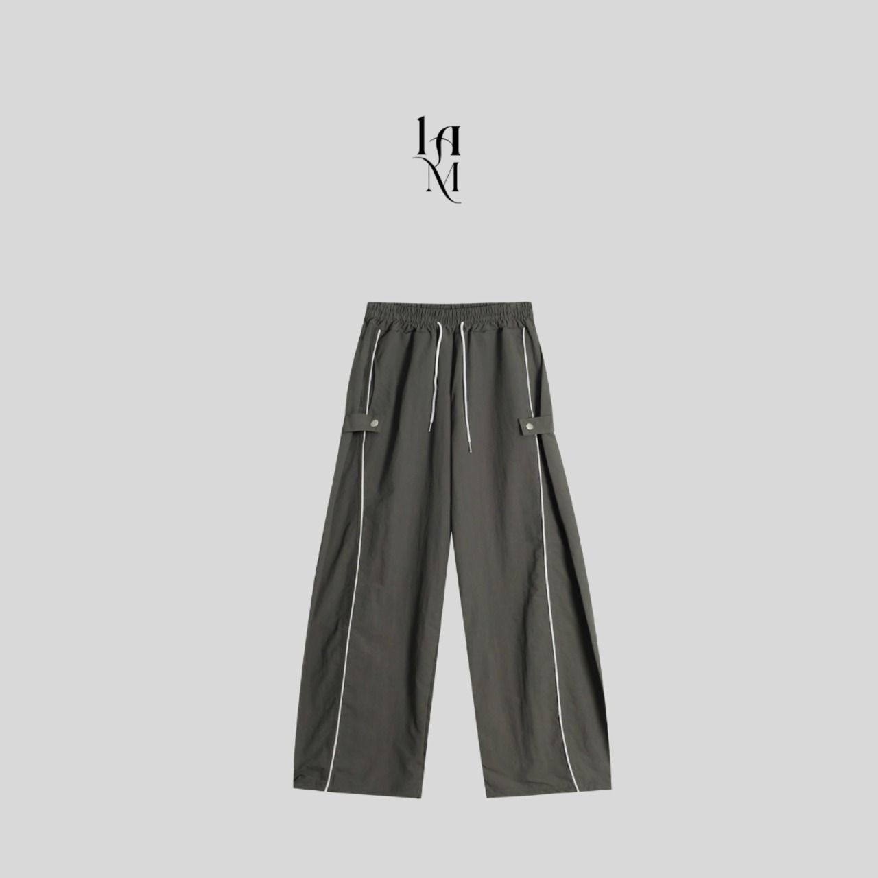 Nylon Snap Patch Lined  Pants (3color) - 12