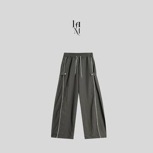 Nylon Snap Patch Lined  Pants (3color)