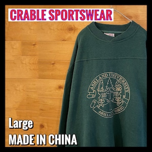 【CRABLE SPORTSWEAR】スウェット カレッジ  オハイオ アシュランド大学 刺繍 プリント XL アメリカ古着