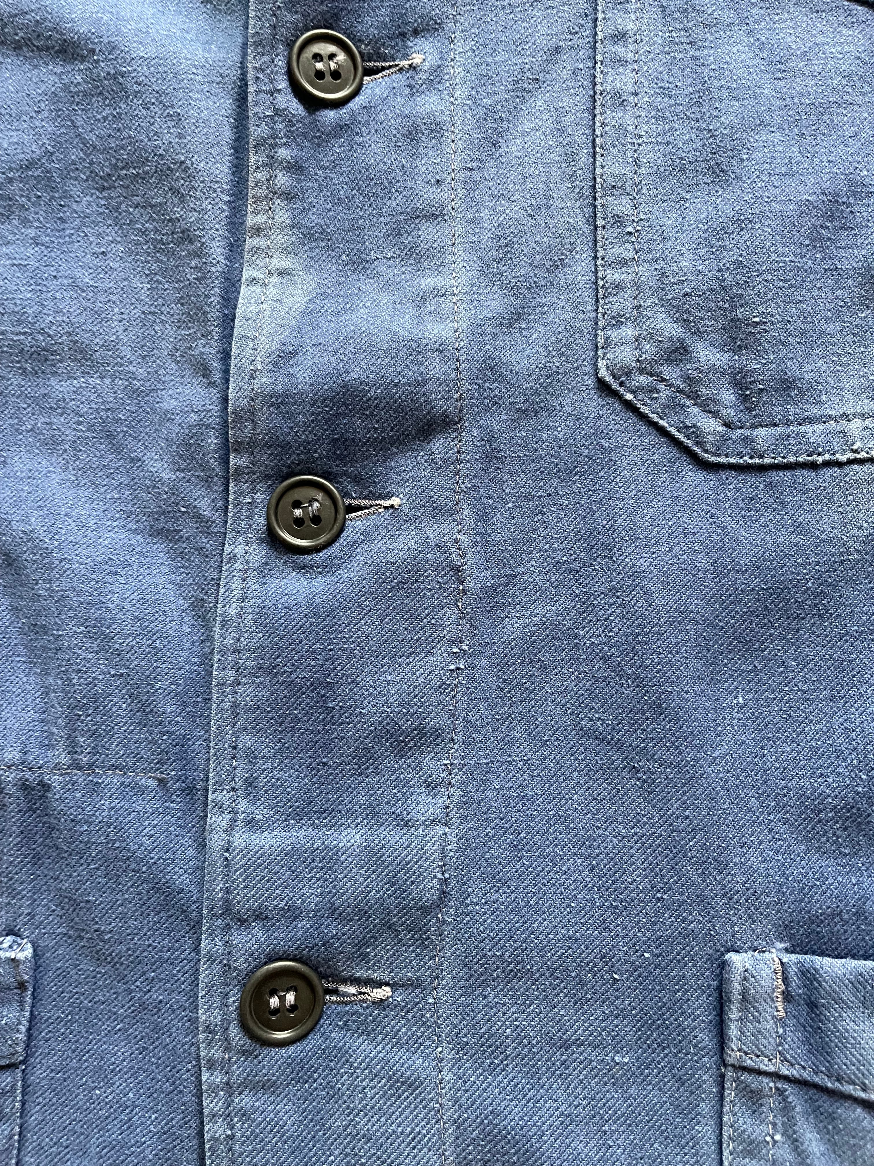 40's French vintage blue cotton work jacket | Le Coeur