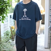 joke print tee navy