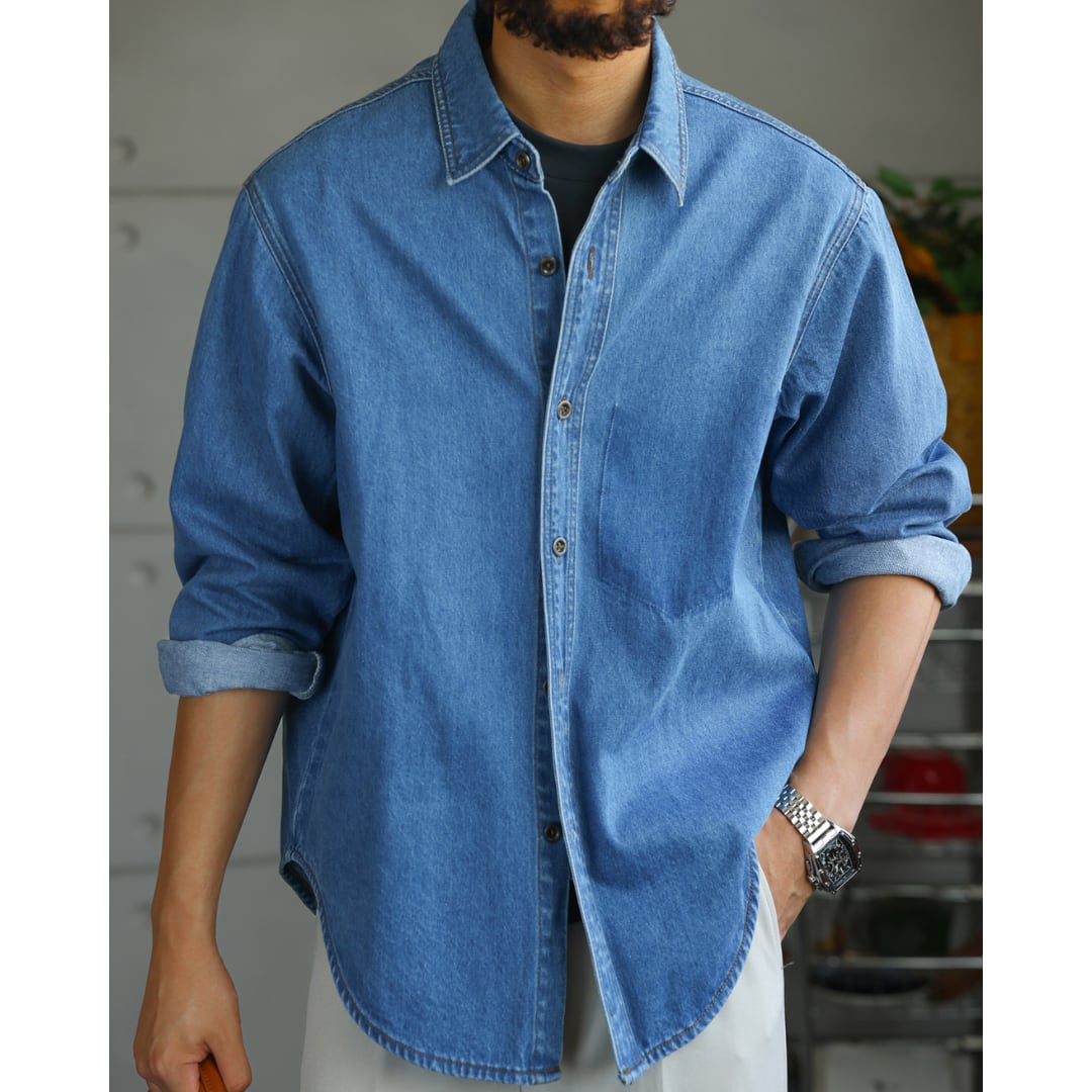 アメリカン 大人デニムシャツ S2056