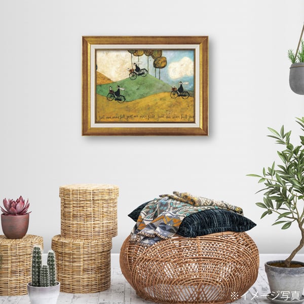 サムトフト「ジャスト ワンモア ヒル」Ｍサイズ ゲル加工アート アートフレーム 絵画 インテリア