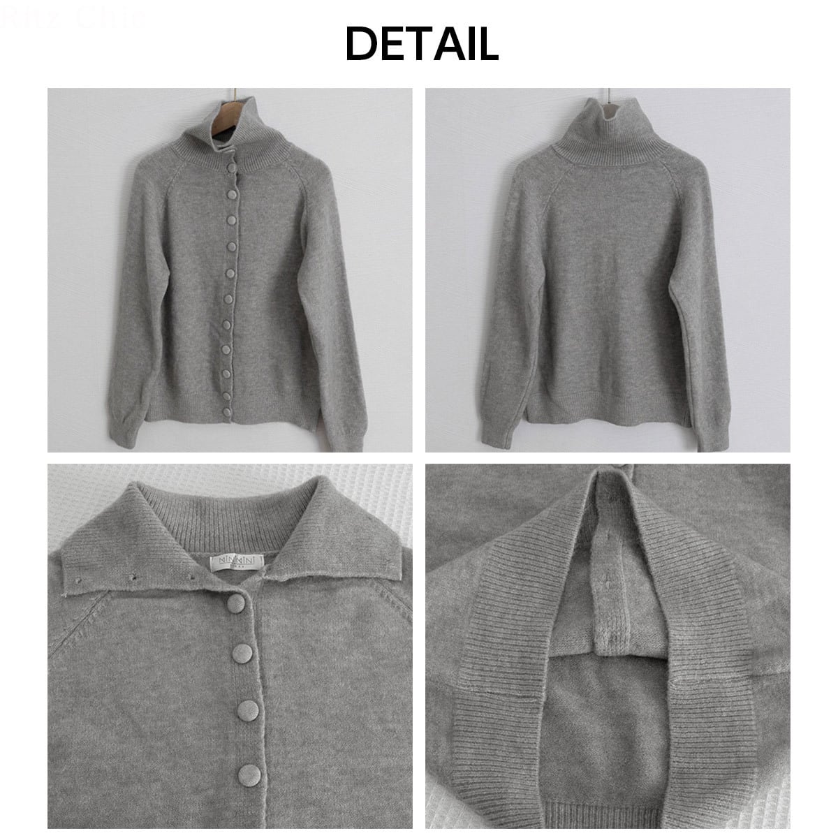 ハイネック ニット カーディガン 長袖 レディース 秋冬 韓国 セーター きれいめ シンプル 大人 カジュアル 暖かい 防寒 保温 スタンドカラー 折り襟 2way 羽織り トップス 大人可愛い 大人女子