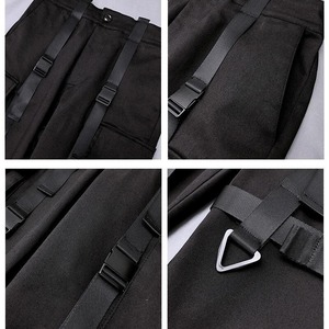 【M-3XL】Techwear Black Cargo Pants / テックウェア ブラック カーゴ パンツ