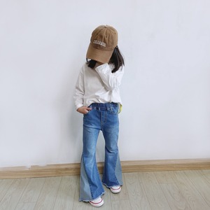 春色違いフレアデニム