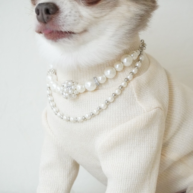 Layered Ball Pearl Necklace