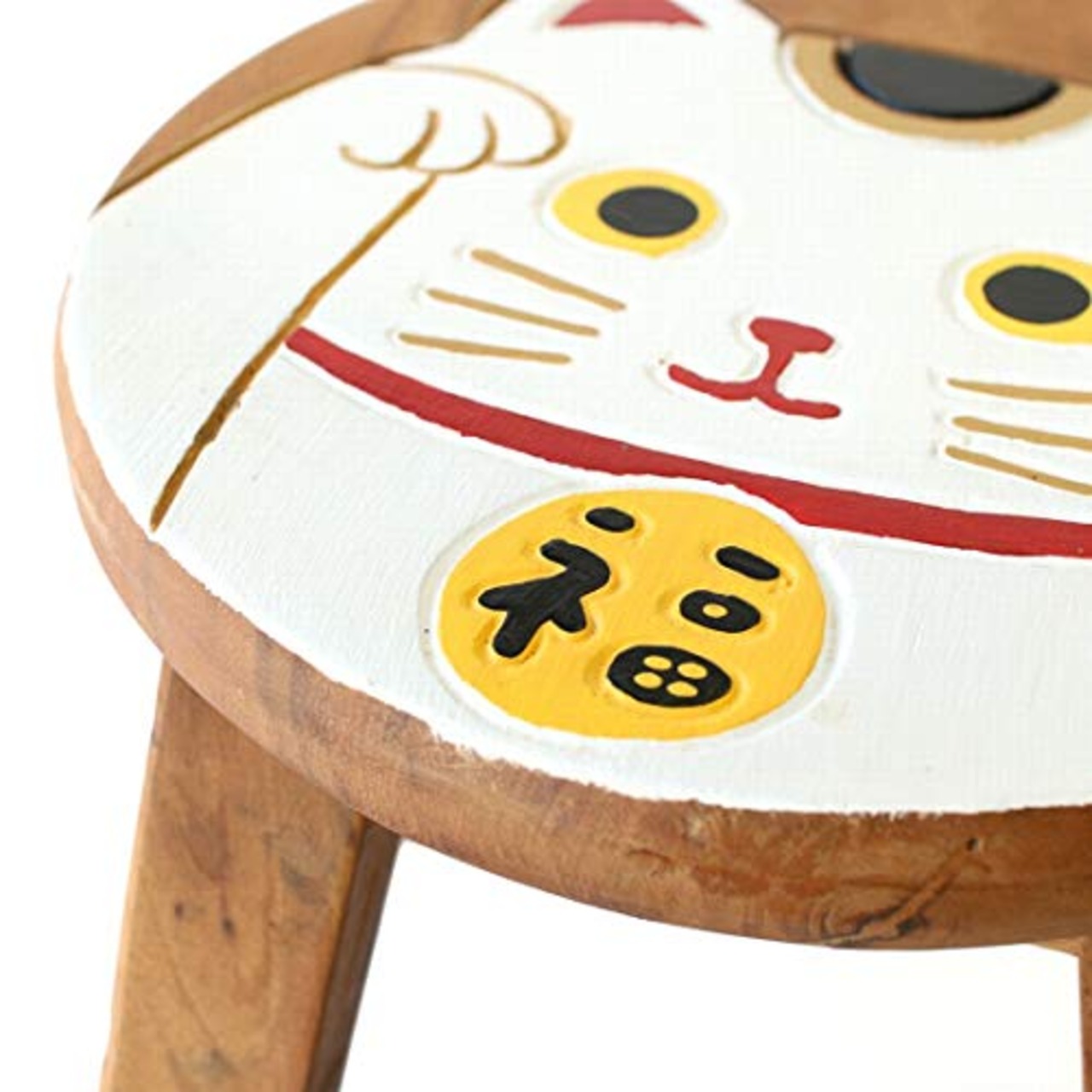 Tomo.cop ラウンドスツール 招き猫 白10720860107