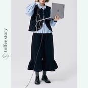 【2color】木漏れ日に揺れるコーデュロイセットアップ 《P0269》