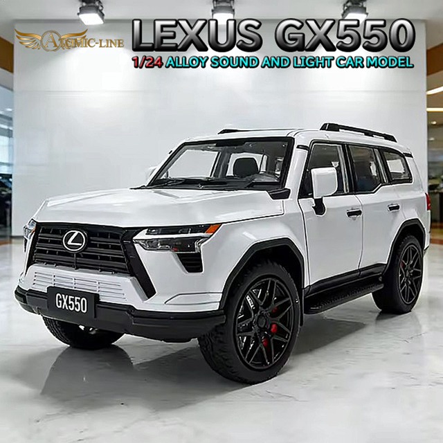 レクサス LX570 1/24 ミニカー 全5色 ライト点灯 エンジンサウンド 模型 合金モデル