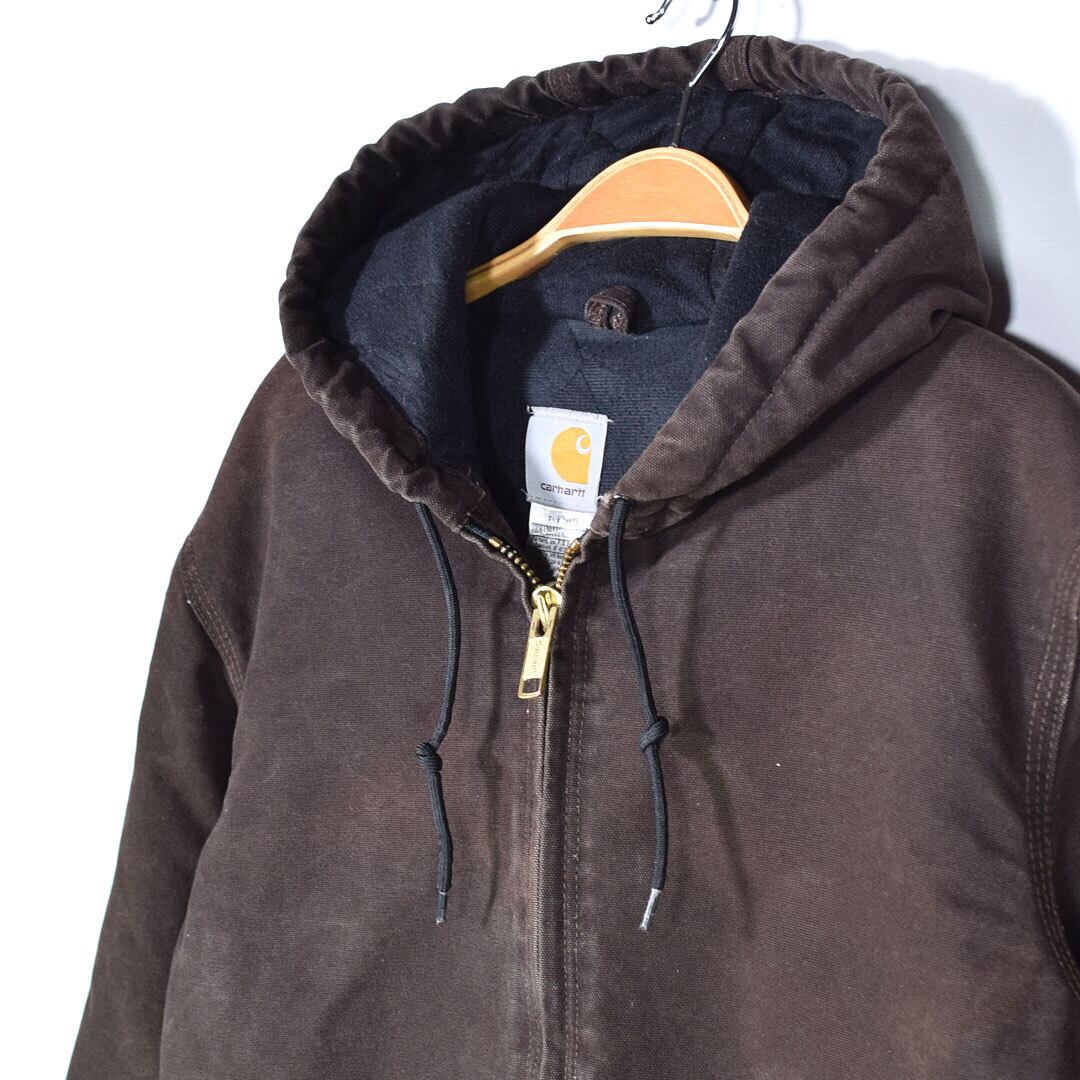 カーハート メキシコ製 アクティブジャケット ダック地 ブラウン
