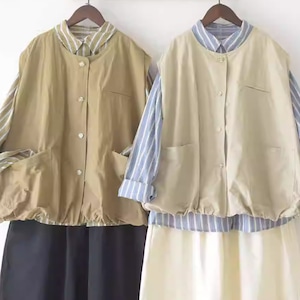 絞り裾レトロベスト ・9774