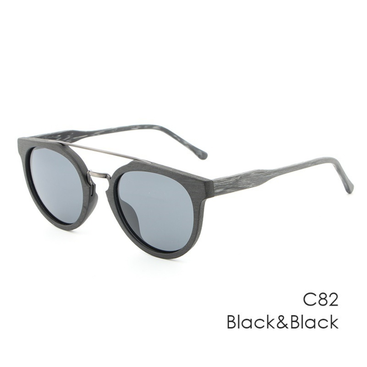 Wood Grain Boston Sunglasses / ウッド グレイン ボストン サングラス