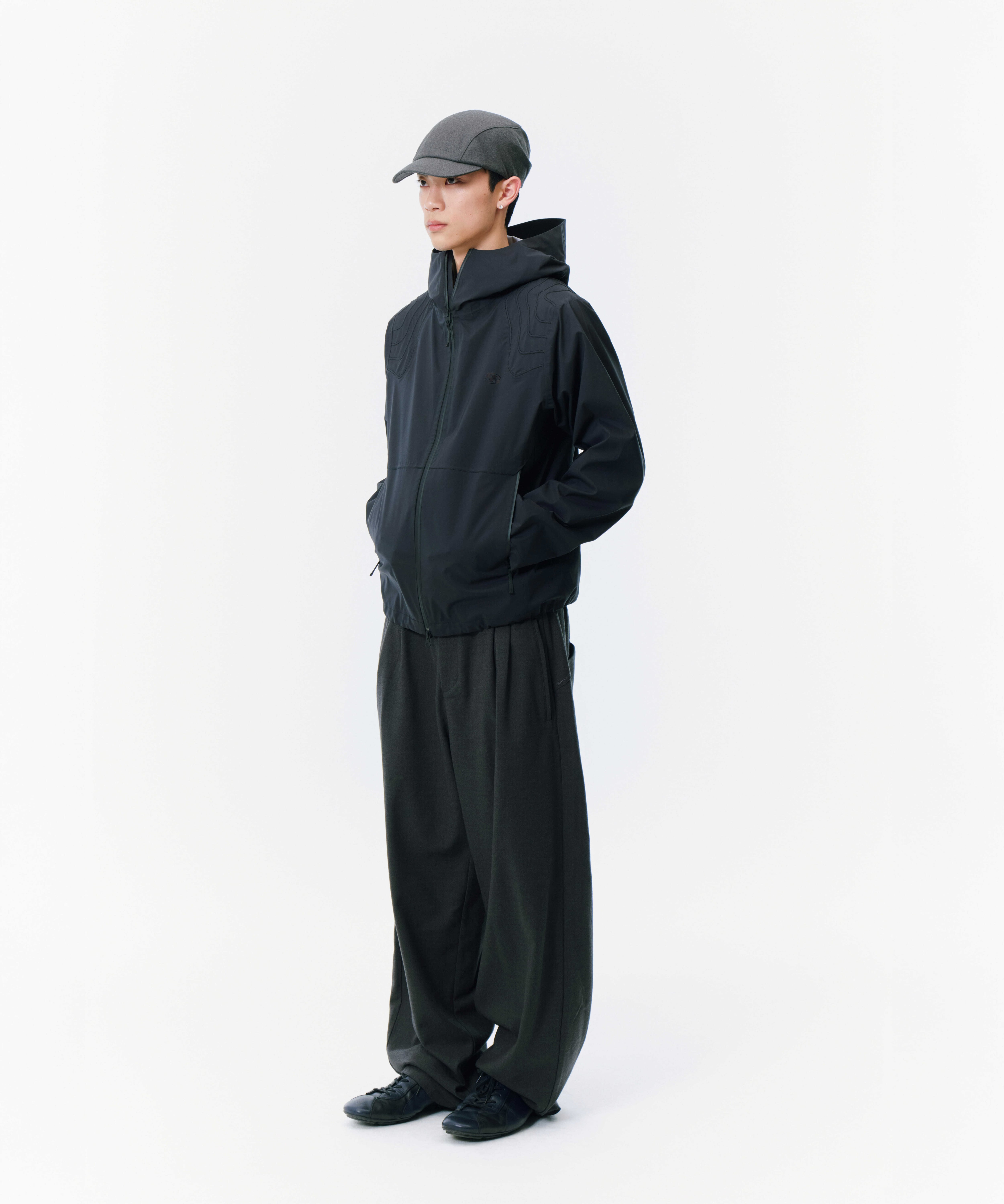 SAN SAN GEAR] ALEA SHELL JACKET [BLACK] 正規品 韓国ブランド 韓国
