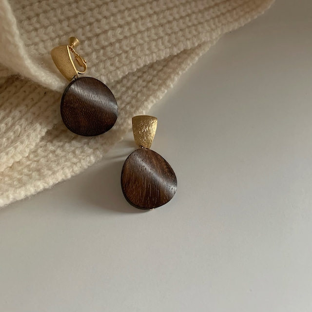 wood earring