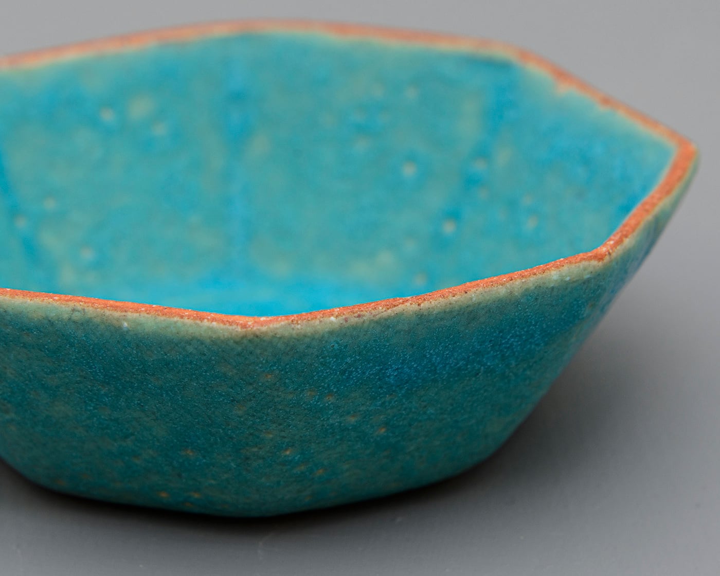 八角小鉢／トルコ青UTSUWA